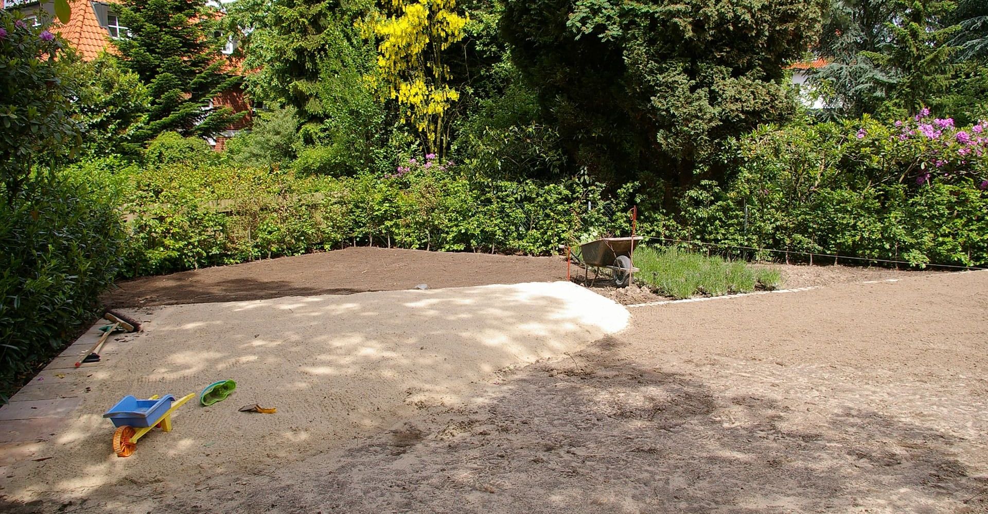 Garten wird neu gemacht